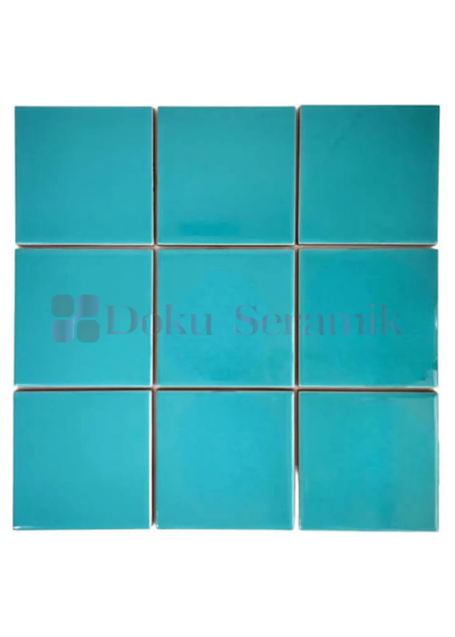 10x10 Seramik Karo-25- Terracotta Turkuaz Seramik Karo 10x10