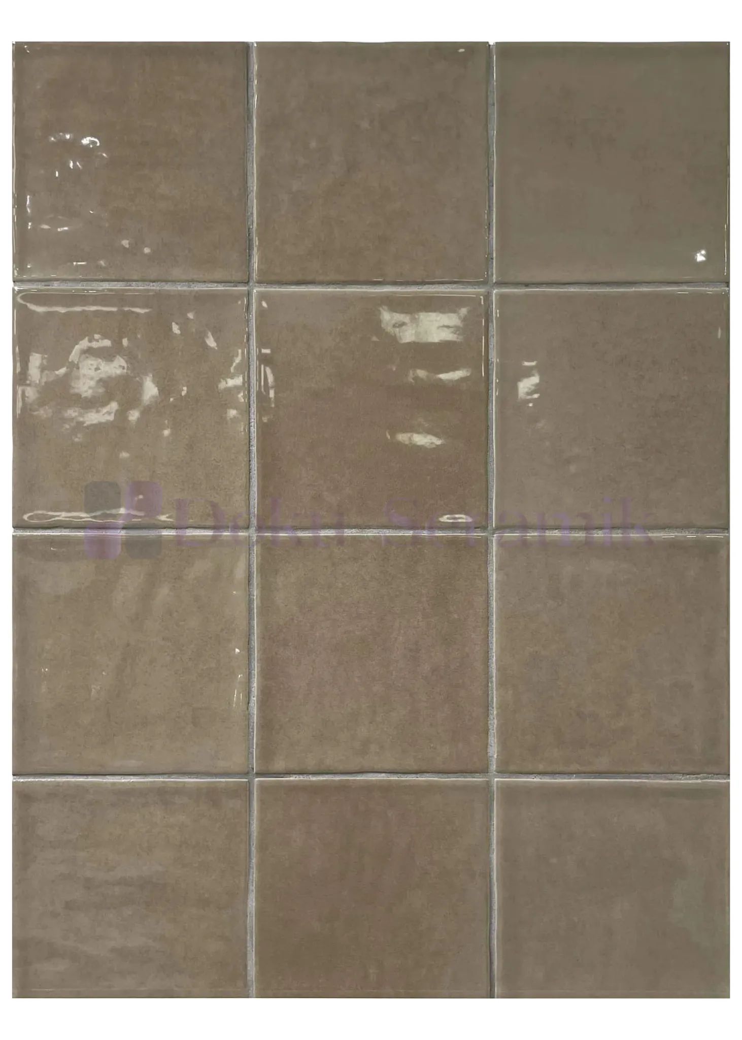 10x10 Seramik Karo-35- Terracotta Acık kahve Seramik 10x10