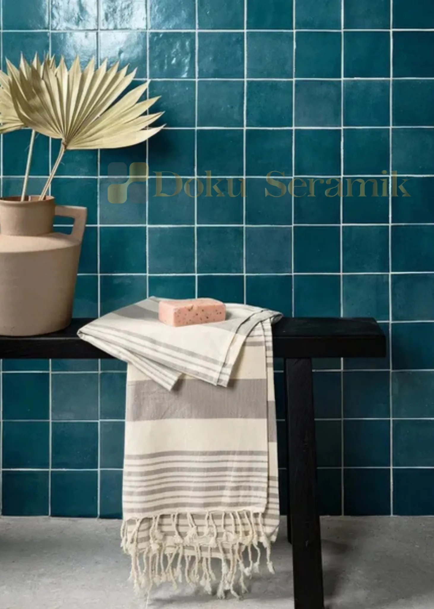 10x10 Seramik Karo-07- Turkuaz Seramik Banyo Modelleri 10x10