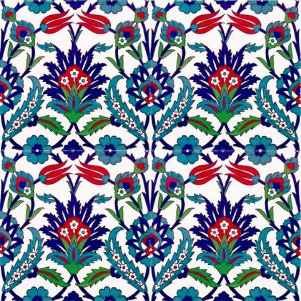 20x20 AC 19 - Osmanlı Çini Seramik Karo